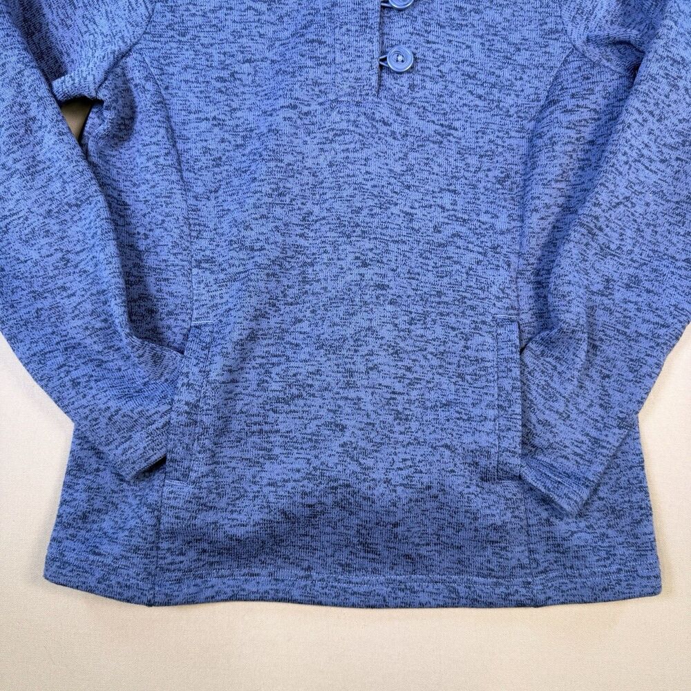 Columbia Women's Darling Days Hoodie Button Down Heathered Blue Size Large - Picture 2 of 10